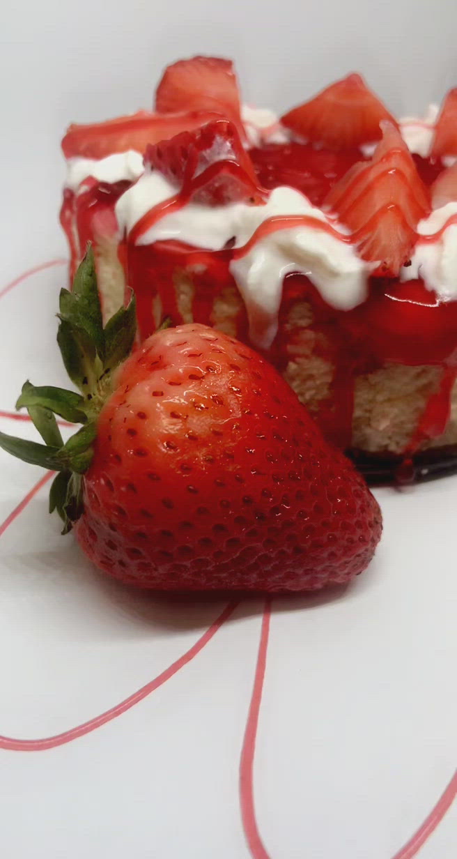 Personal Strawberry Cheesecake